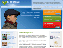 Tablet Screenshot of fundacjabociekocham.pl